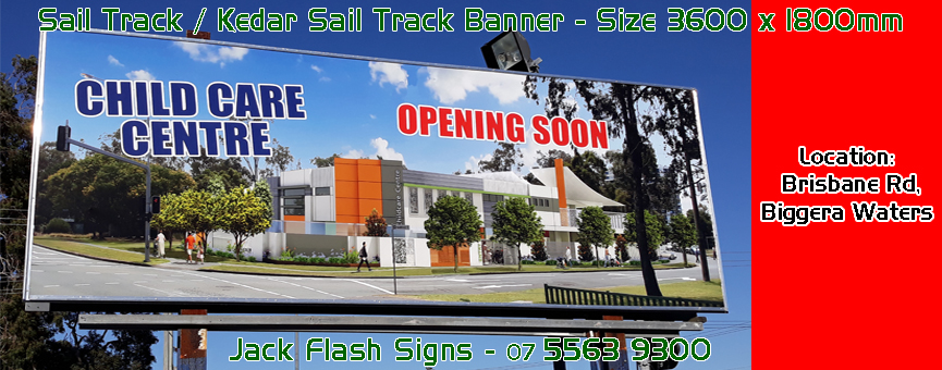 Sail Track / Kedar Sail Track Banner Jack Flash Signs
